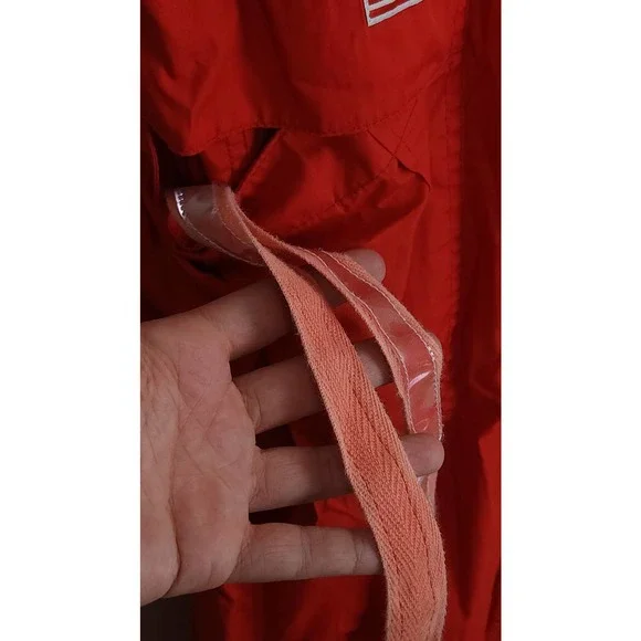 Y2K UFO RED PARACHUTTE CARGO PANTS UTILITY STREETWEAR HIP-HOP RAVE.SZ XL - Picture 3 of 9